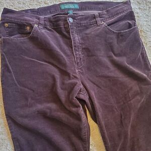 Corduroy Trousers Straight Leg Ralph Lauren